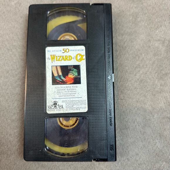 The Wizard of Oz 50th Anniversary Edition VHS Tape 1989 - Picture 3 of 13